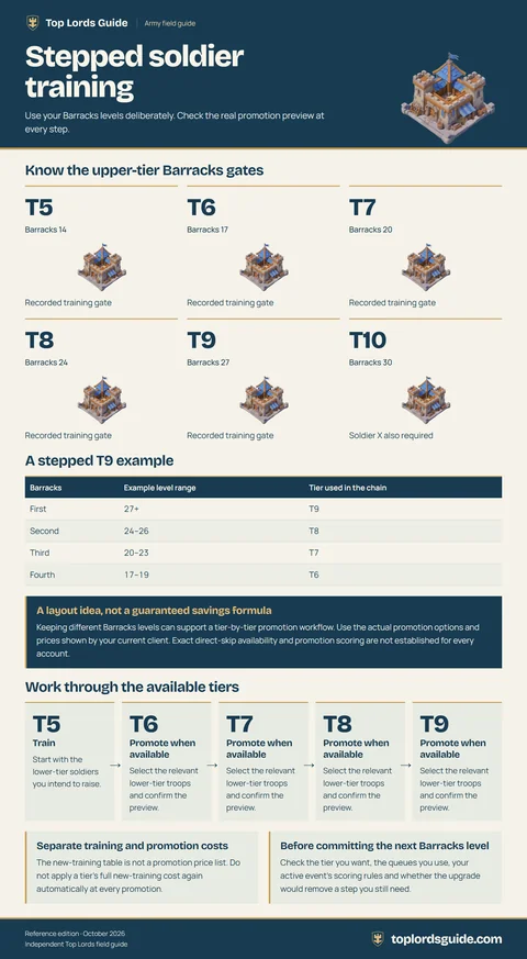 Stepped soldier training infographic preview
